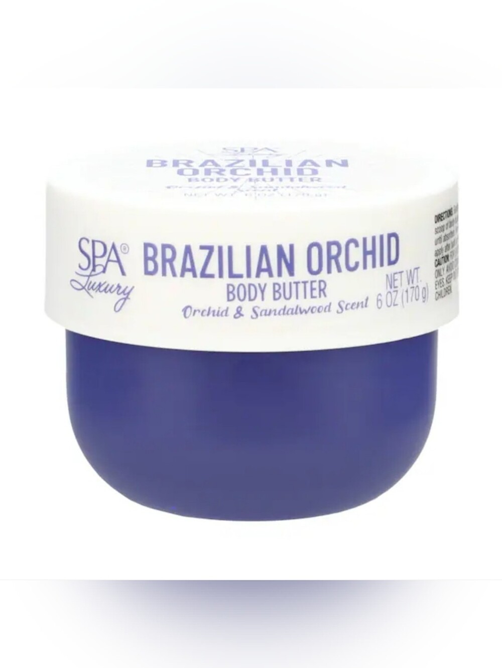 2 New Sealed Spa Luxury Brazilian Orchid & Sandalwood Body Butter 6oz Each💜